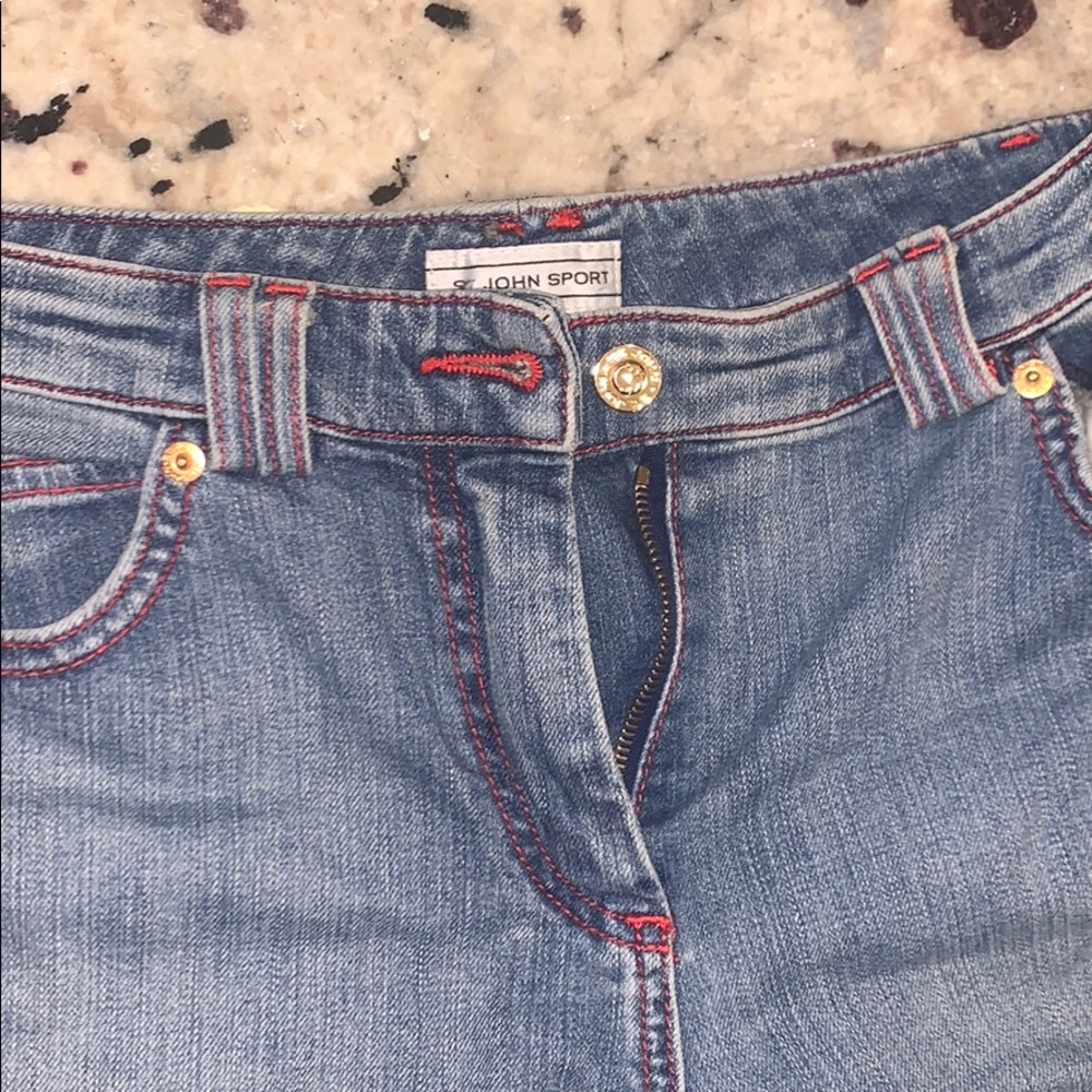 Vintage St. John Sport Jeans with Red Stitching